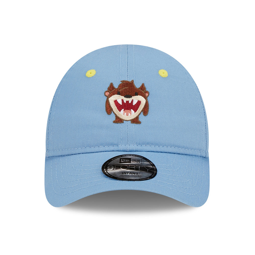 New Era Baby 9FORTY Taz Baseball Cap - Chibi Looney Tunes - Sky Blue