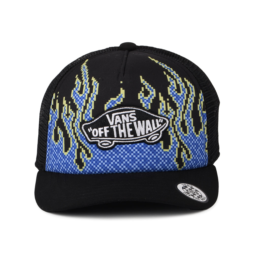 Vans Hats Kids Pixel Flame Trucker Cap - Black