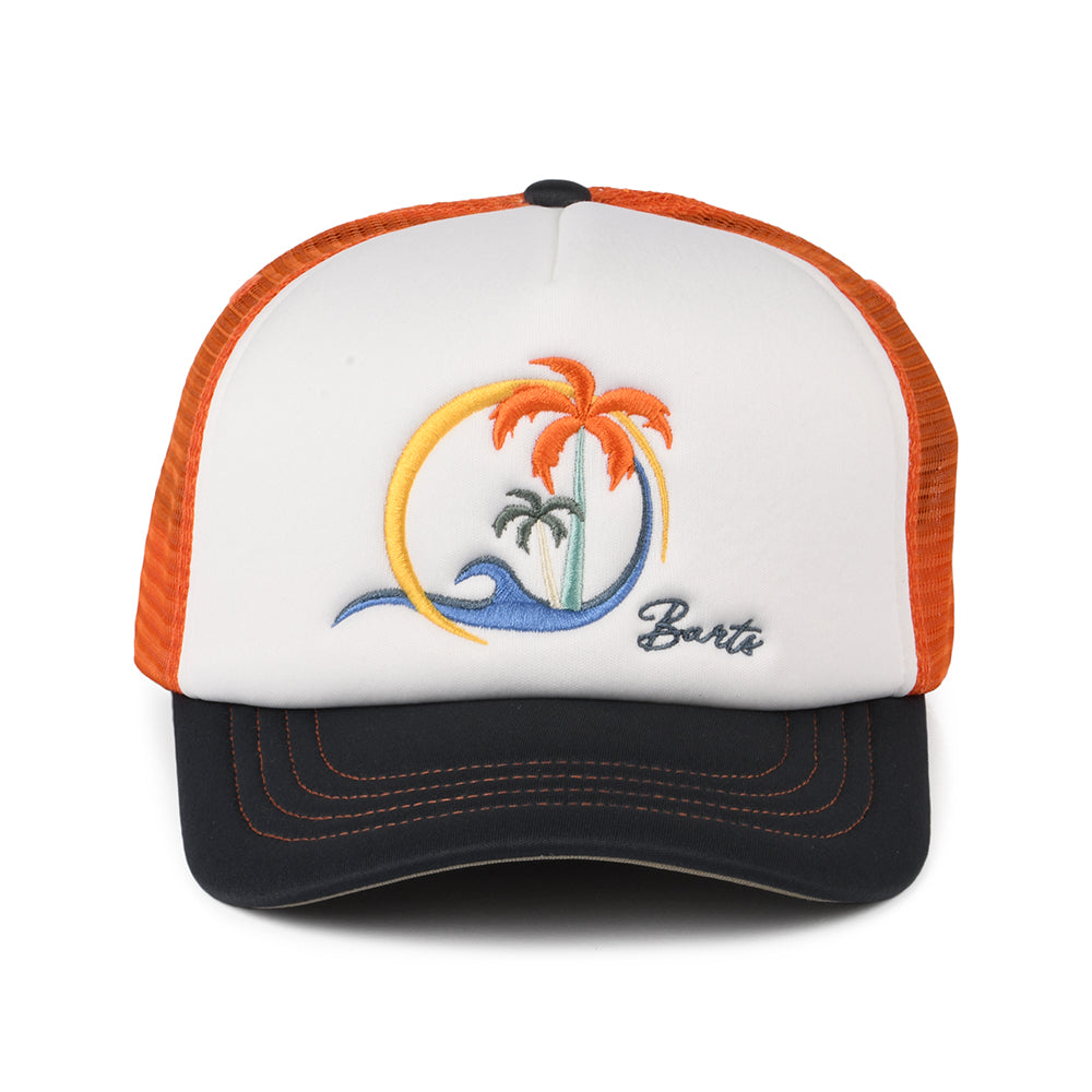 Barts Hats Kids Surfie Trucker Cap - White-Orange