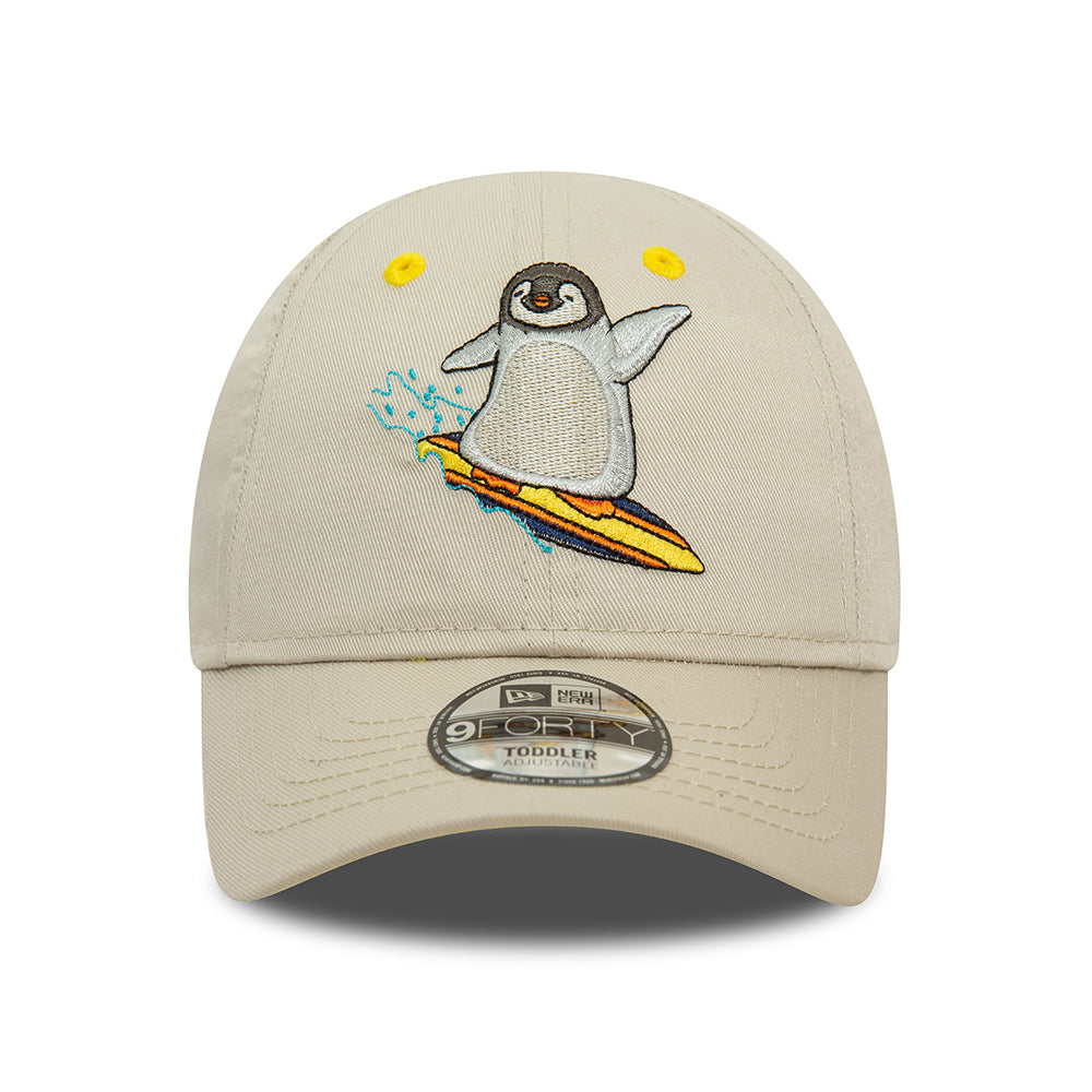 New Era Kids 9FORTY Penguin Baseball Cap - NE Character - Stone-Yellow