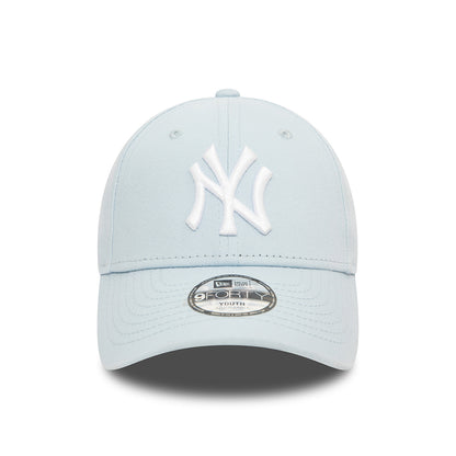 New Era Kids 9FORTY New York Yankees Baseball Cap - MLB League Essential - Baby Blue-White