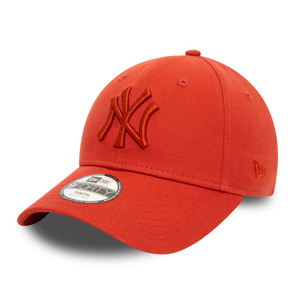 New Era Kids 9FORTY New York Yankees Baseball Cap - MLB League Essential - Rust-Rust