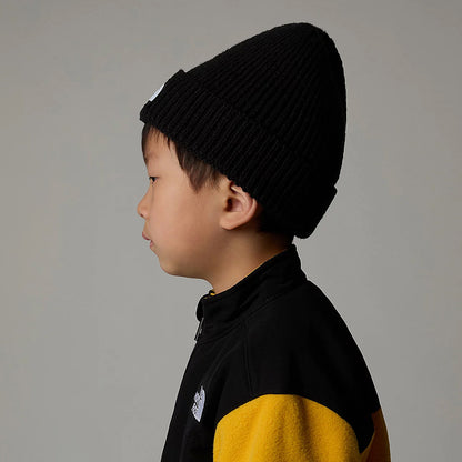 The North Face Hats Kids TNF Box Logo Cuffed Beanie Hat - Black