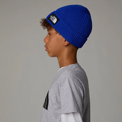 The North Face Hats Kids TNF Box Logo Cuffed Beanie Hat - Royal Blue