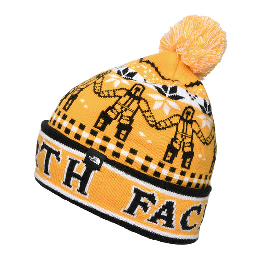 The North Face Hats Kids Ski Tuke Bobble Hat - Yellow-Black