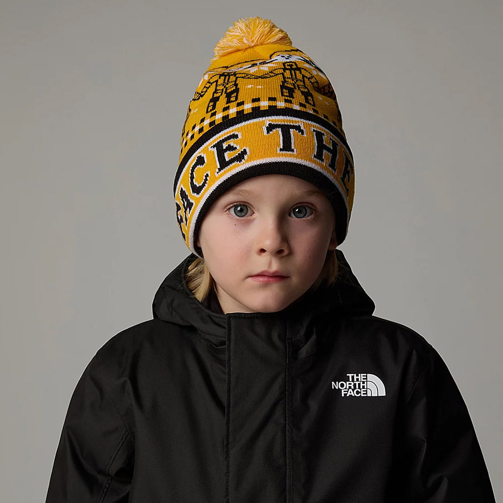 The North Face Hats Kids Ski Tuke Bobble Hat - Yellow-Black