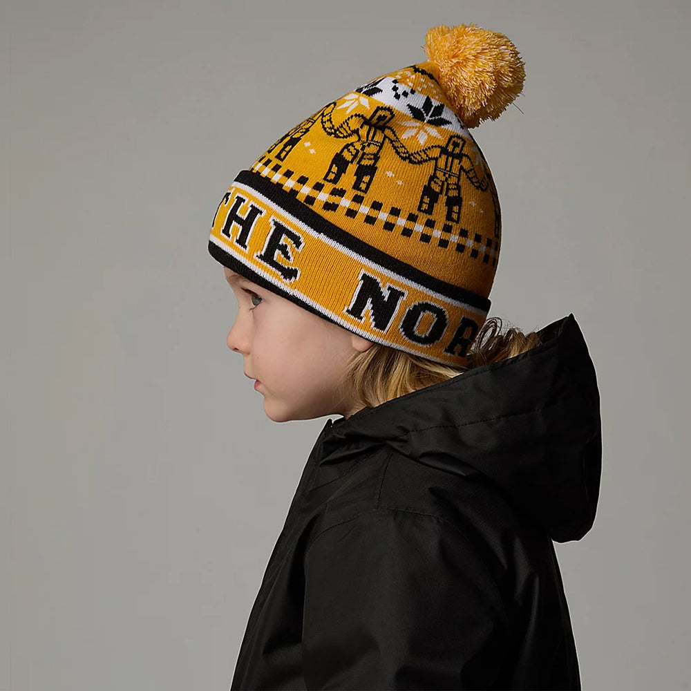 The North Face Hats Kids Ski Tuke Bobble Hat - Yellow-Black