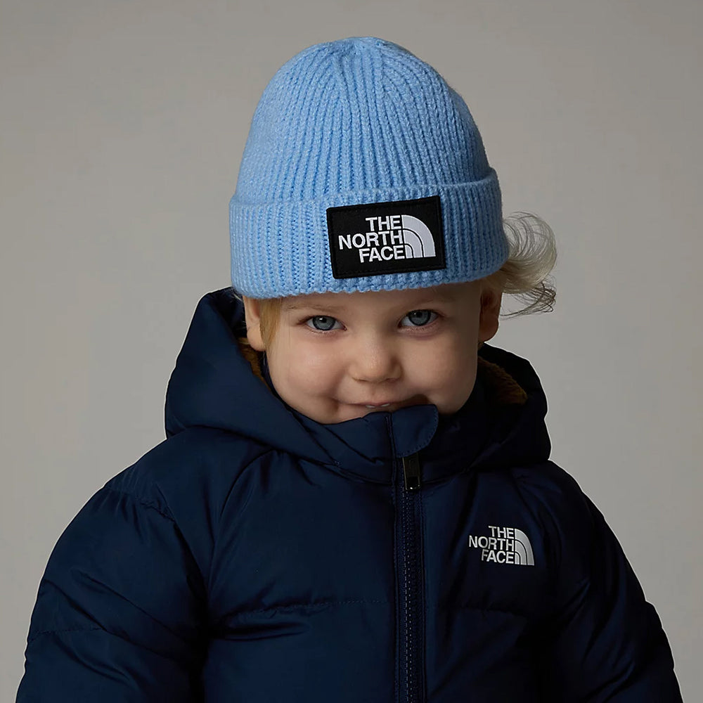 The North Face Hats Baby TNF Box Logo Cuffed Beanie Hat - Cornflower