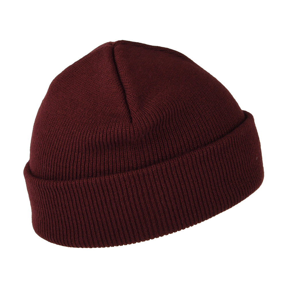 Carhartt WIP Hats Stratus Short Watch Beanie Hat - Burgundy