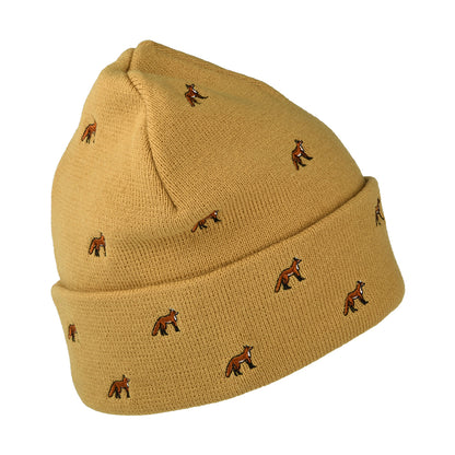 Barts Hats Vinson Fox Cuffed Beanie Hat - Ochre