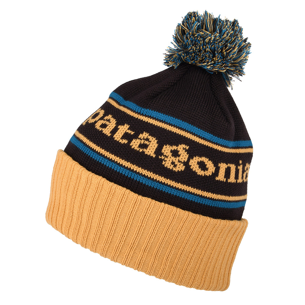 Patagonia Hats Park Stripe Powder Town Bobble Hat - Camel-Multi