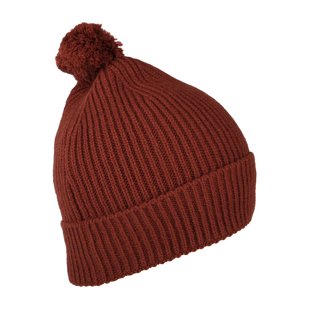 The North Face Hats Logo Box Pom Bobble Hat - Cognac