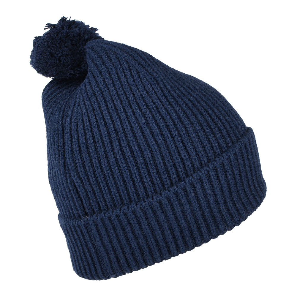 The North Face Hats Logo Box Pom Bobble Hat - Navy Blue