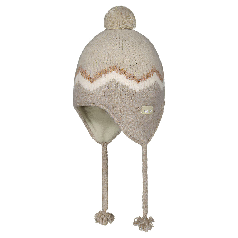 Barts Hats Lotey Peruvian Bobble Hat - Light Brown