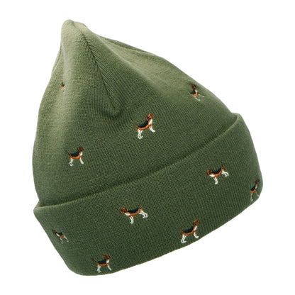 Barts Hats Vinson Beagles Cuffed Beanie Hat - Olive