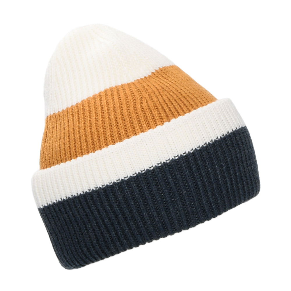 Barts Hats Ardem Beanie Hat - Ochre-White-Grey