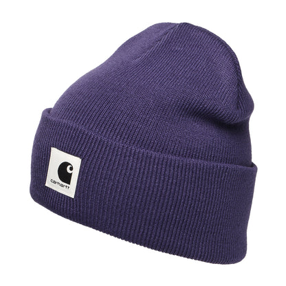 Carhartt WIP Hats Ashley Cuffed Beanie Hat - Purple