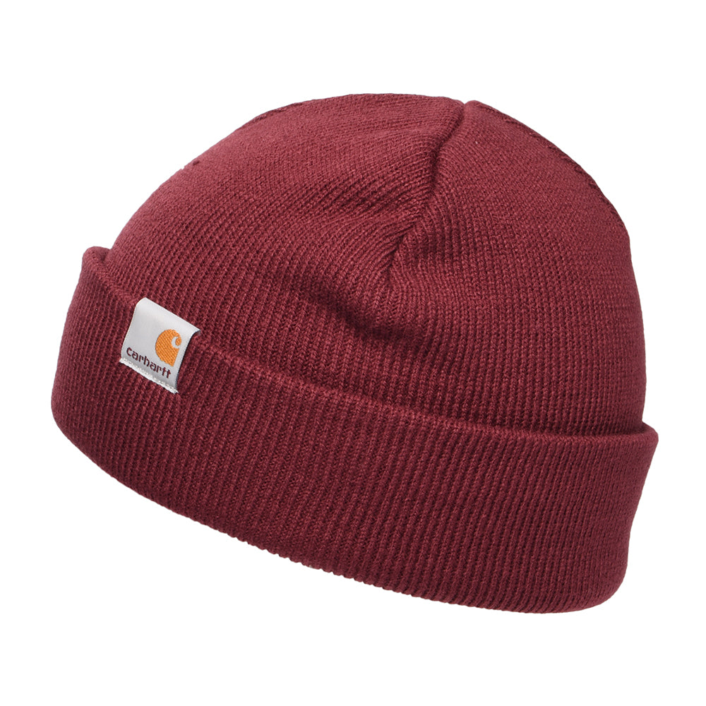 Carhartt WIP Hats Stratus Short Watch Beanie Hat - Wine