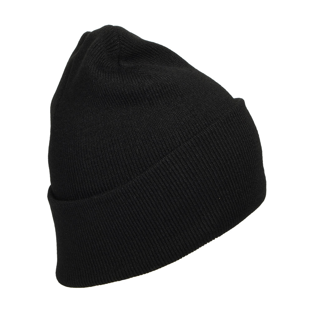 Hurley Icon Cuff 2.0 Beanie Hat - Black On Black