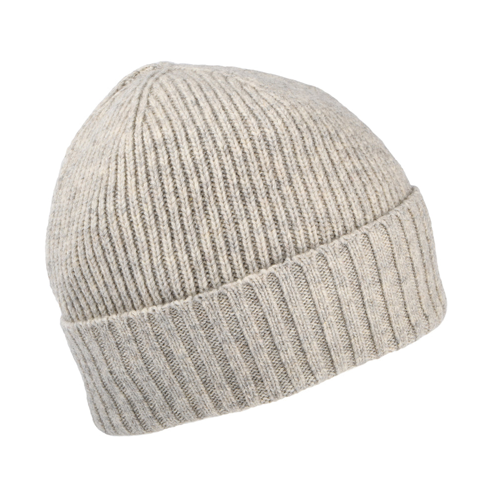 Barbour Hats Carlton Wool Blend Beanie Hat - Light Grey