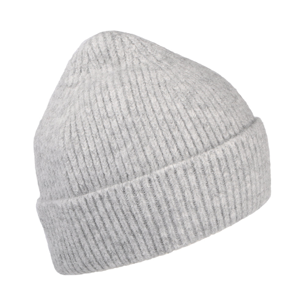 Barbour Hats Pendle Recycled Cuffed Beanie Hat - Light Grey