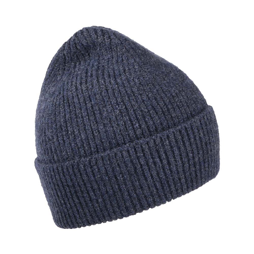 Barbour Hats Pendle Recycled Cuffed Beanie Hat - Navy Blue