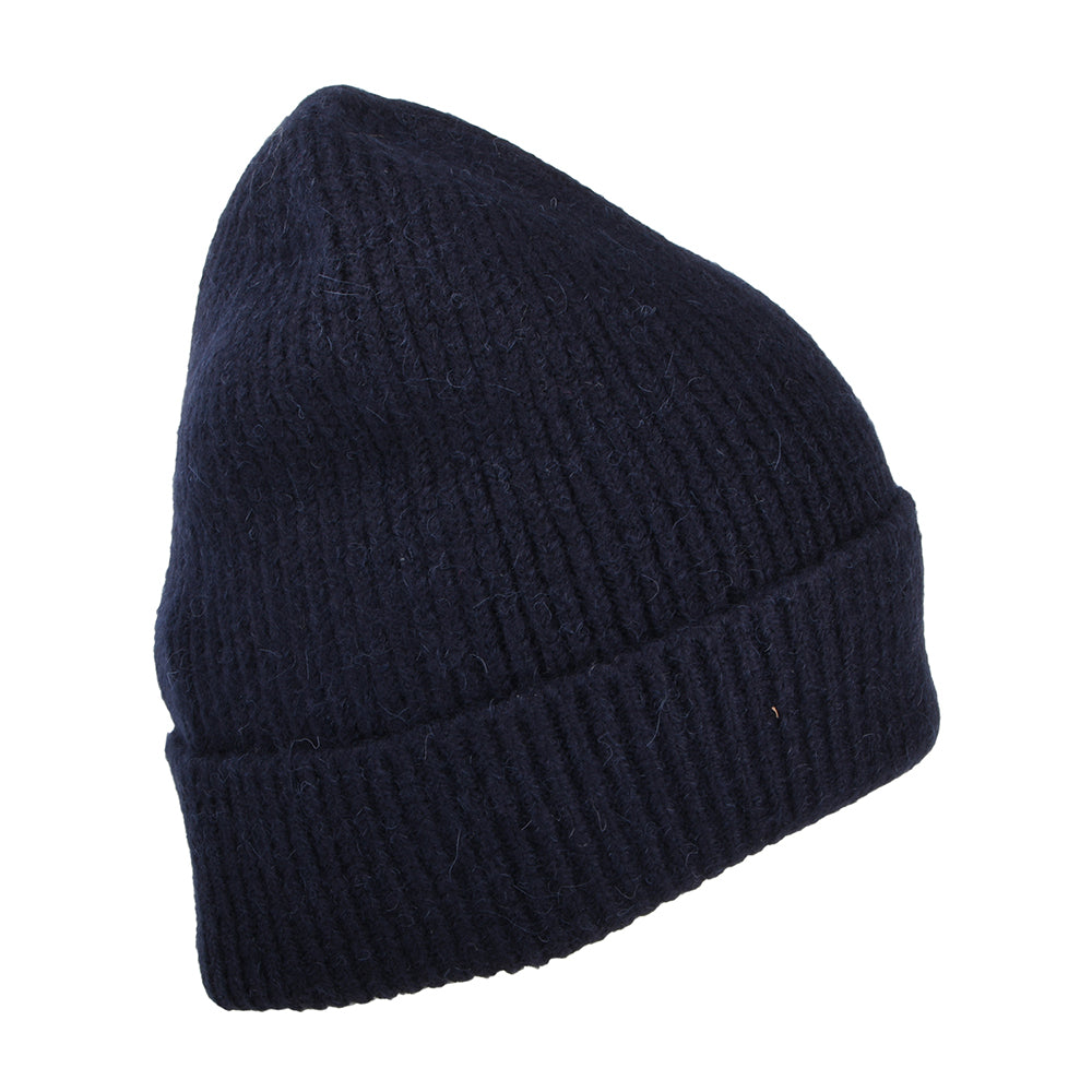 Barbour Hats Kirton Cuffed Beanie Hat - Navy Blue