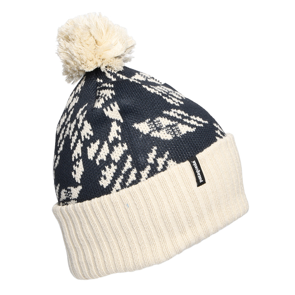 Patagonia Hats Synched Flight Powder Town Bobble Hat - Navy-Cream