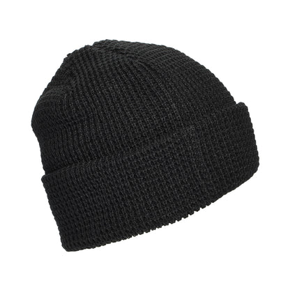 Patagonia Hats Snowdrifter Waffle Knit Beanie Hat - Black