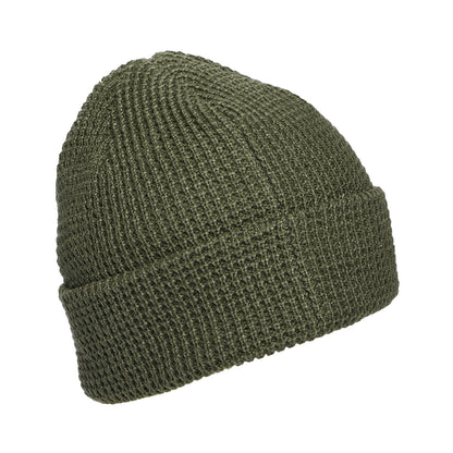 Patagonia Hats Snowdrifter Waffle Knit Beanie Hat - Pine Green