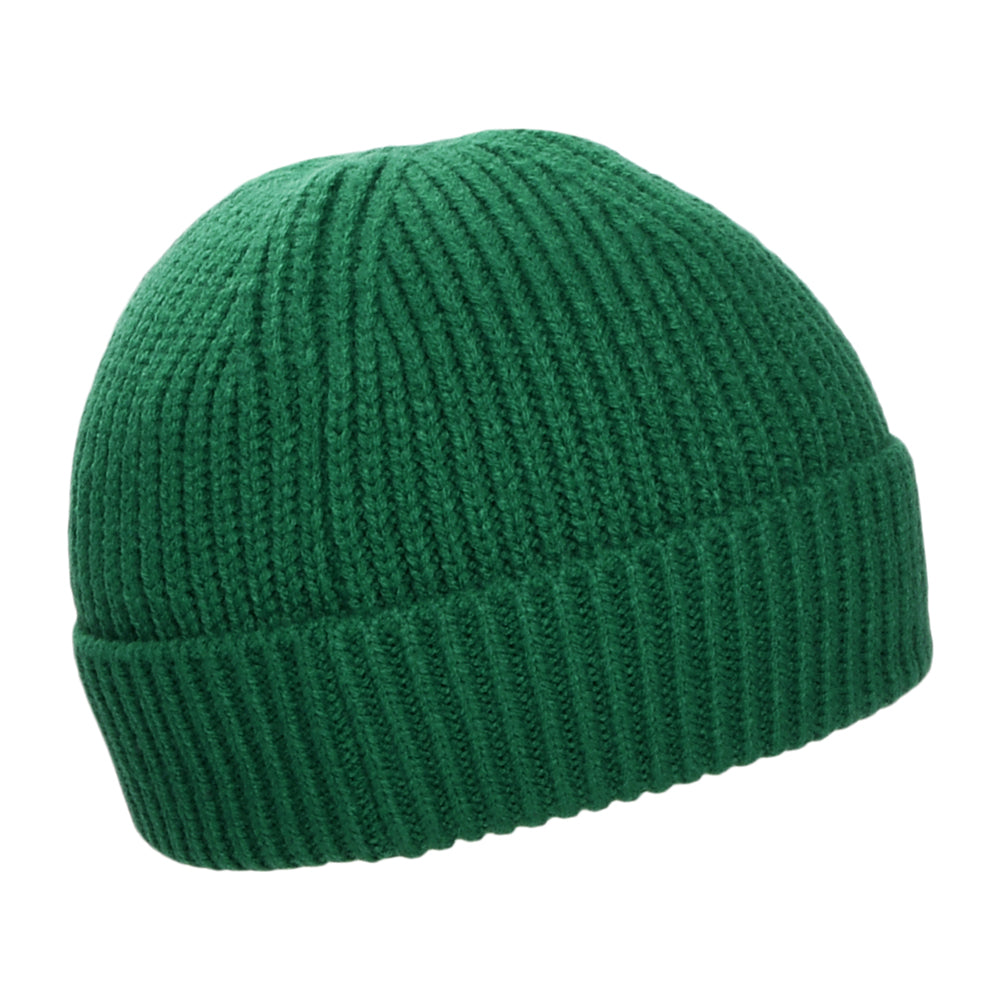 The North Face Hats TNF Logo Box Cuffed Fisherman Beanie Hat - Evergreen