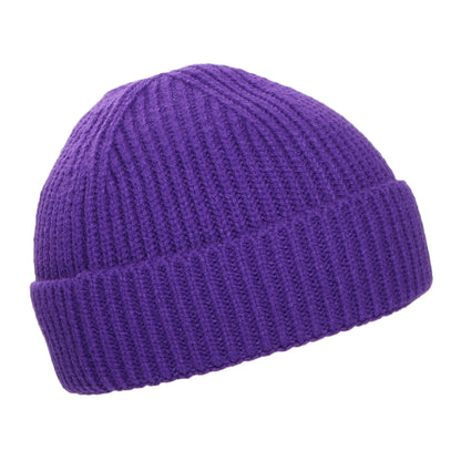 The North Face Hats TNF Logo Box Cuffed Fisherman Beanie Hat - Purple