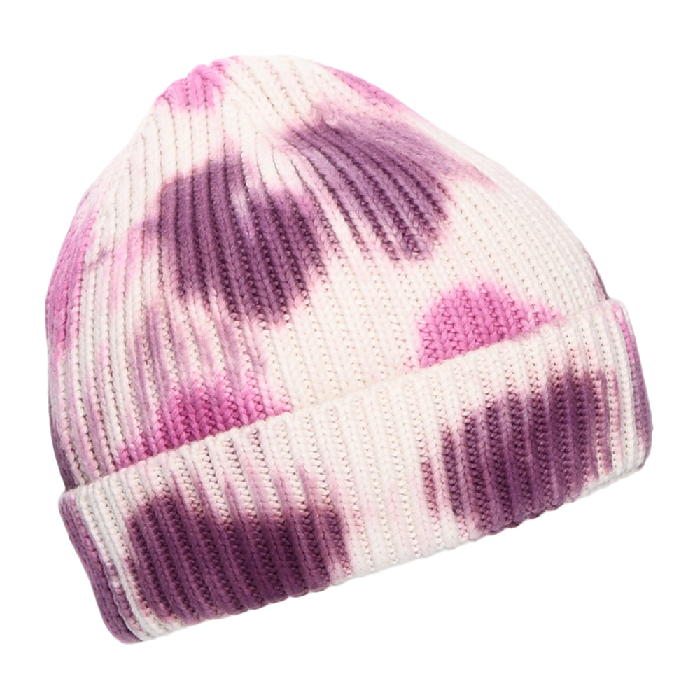 The North Face Hats Logo Box Tie Dye Cotton Fisherman Beanie Hat - Pale Green-Pink