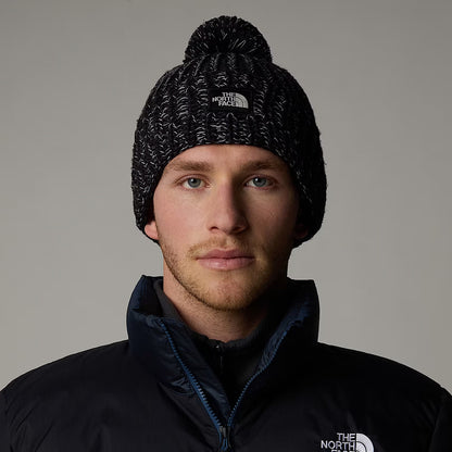 The North Face Hats Cozy Chunky Cabin Bobble Hat - Black-White