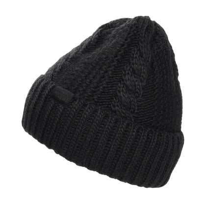 The North Face Hats Womens Oh Mega Cable Knit Cuffed Beanie Hat - Black