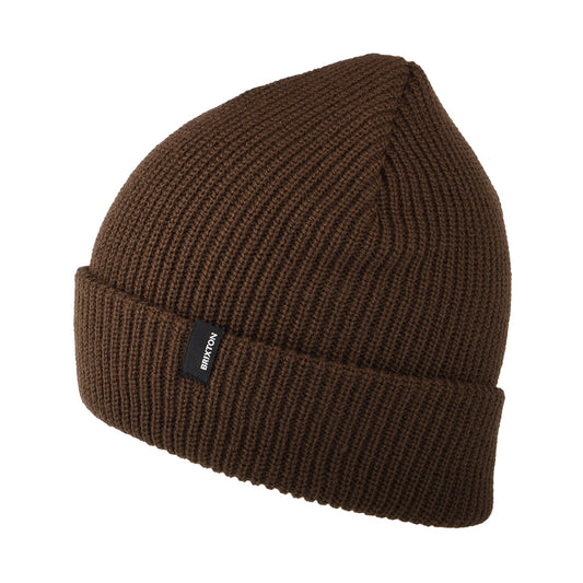 Brixton Hats Heist Cuffed Beanie Hat - Chocolate