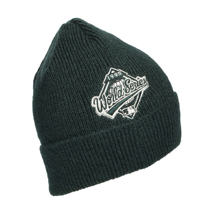 New Era Atlanta Braves Cuffed Beanie Hat - MLB World Series Patch - Dark Green