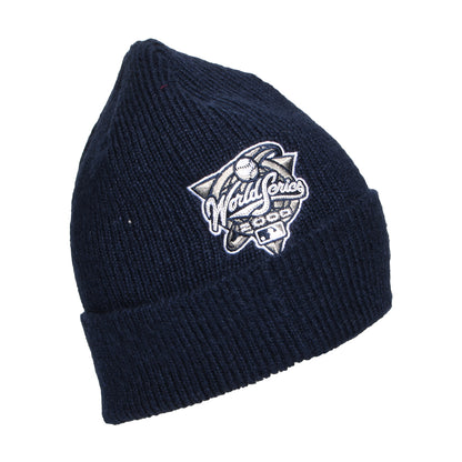 New Era New York Yankees Cuffed Beanie Hat - MLB World Series Patch - Navy Blue