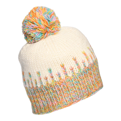 Kusan Stalagmite Moss Tarn Bobble Hat - White-Multi