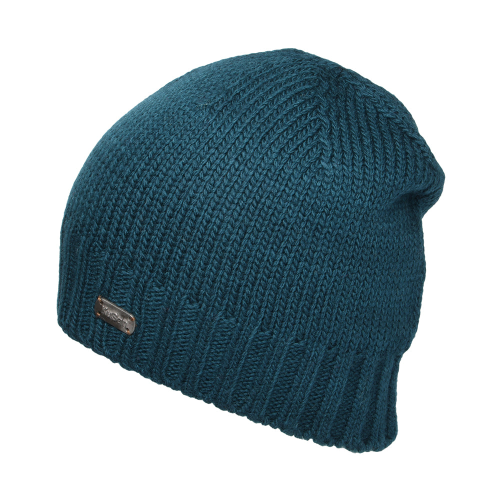 Kusan Merino Wool Fisherman Beanie Hat - Teal