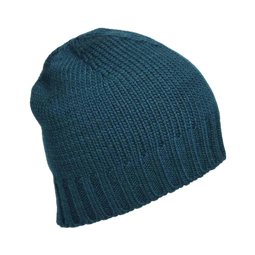 Kusan Merino Wool Fisherman Beanie Hat - Teal