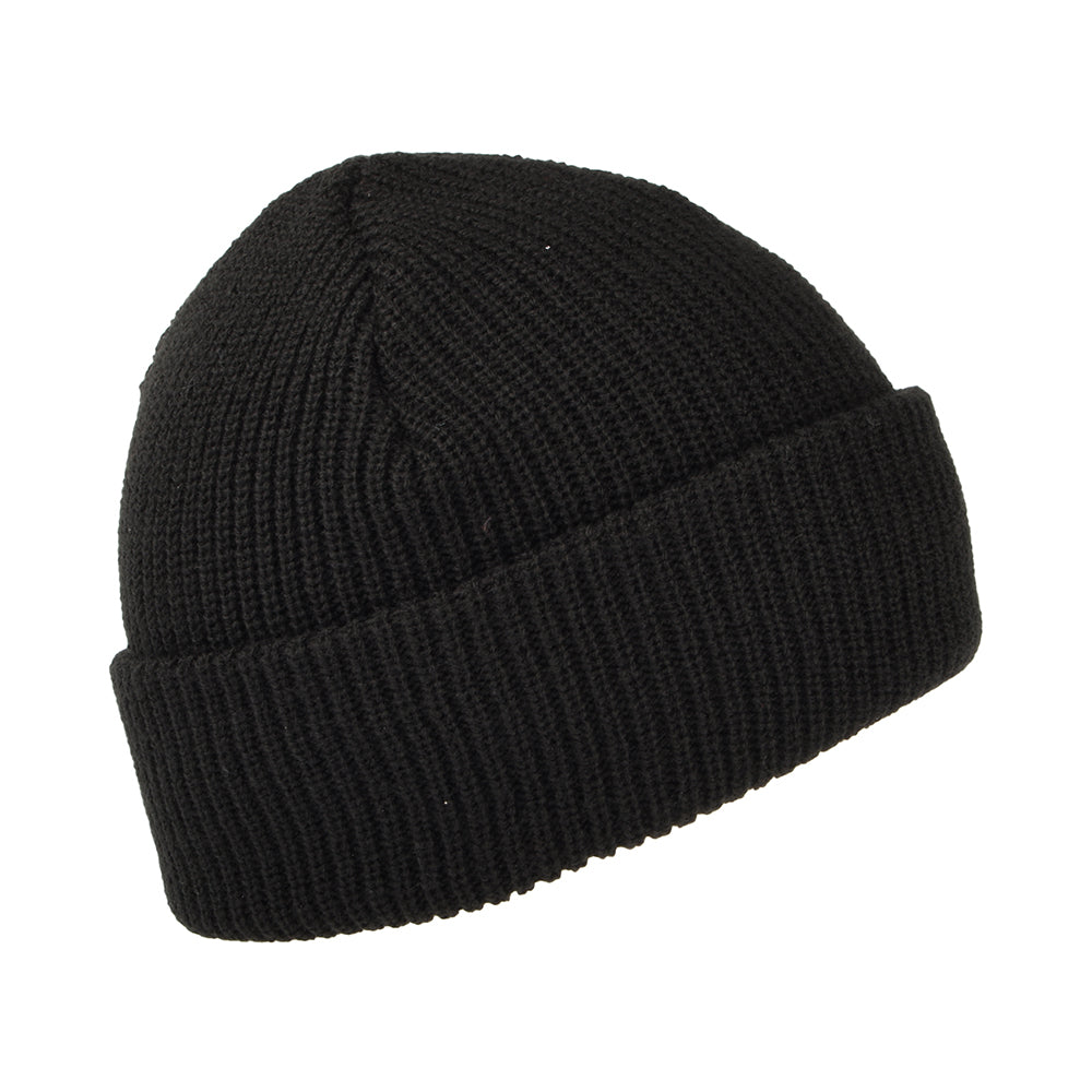 New Balance Hats Rib Knit Fisherman Beanie Hat - Black