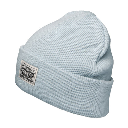 Levi's Hats Womens Backpatch Cotton Beanie Hat - Light Blue