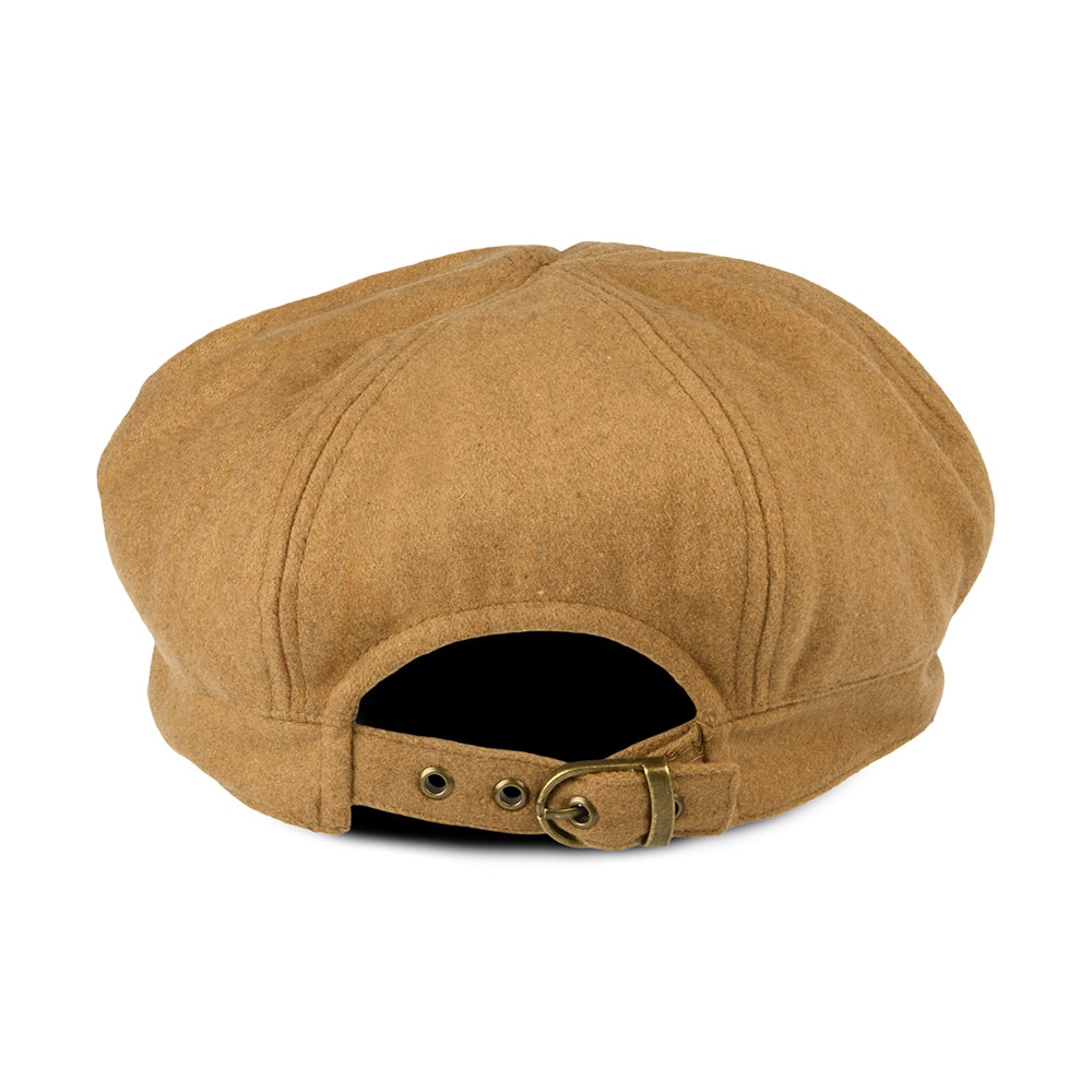 sur la tête Wool Blend Baker Boy Cap Camel Wholesale Pack