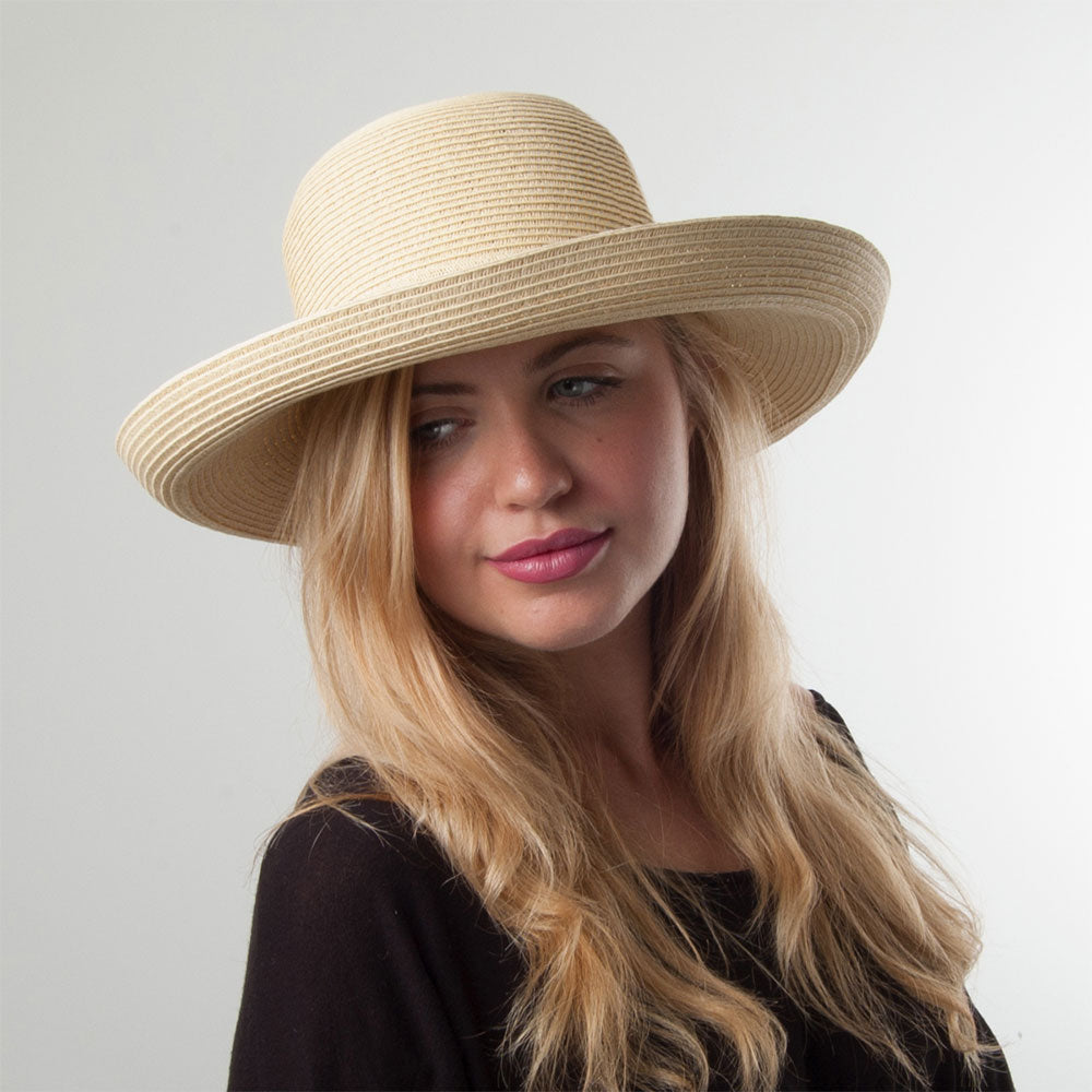 sur la tête Womens Traveller Packable Sun Hat - Natural