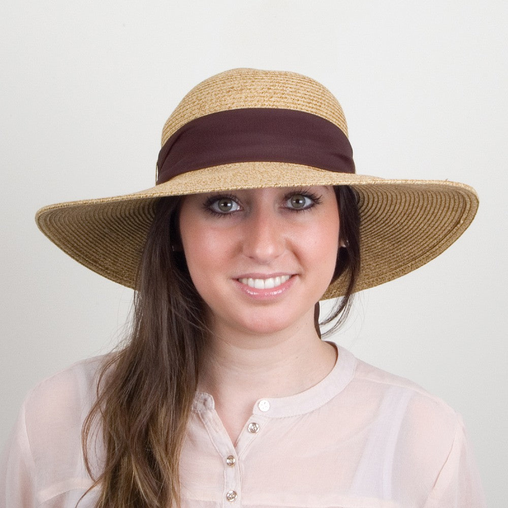 sur la tête Womens Beachside Sun Hat - Toast