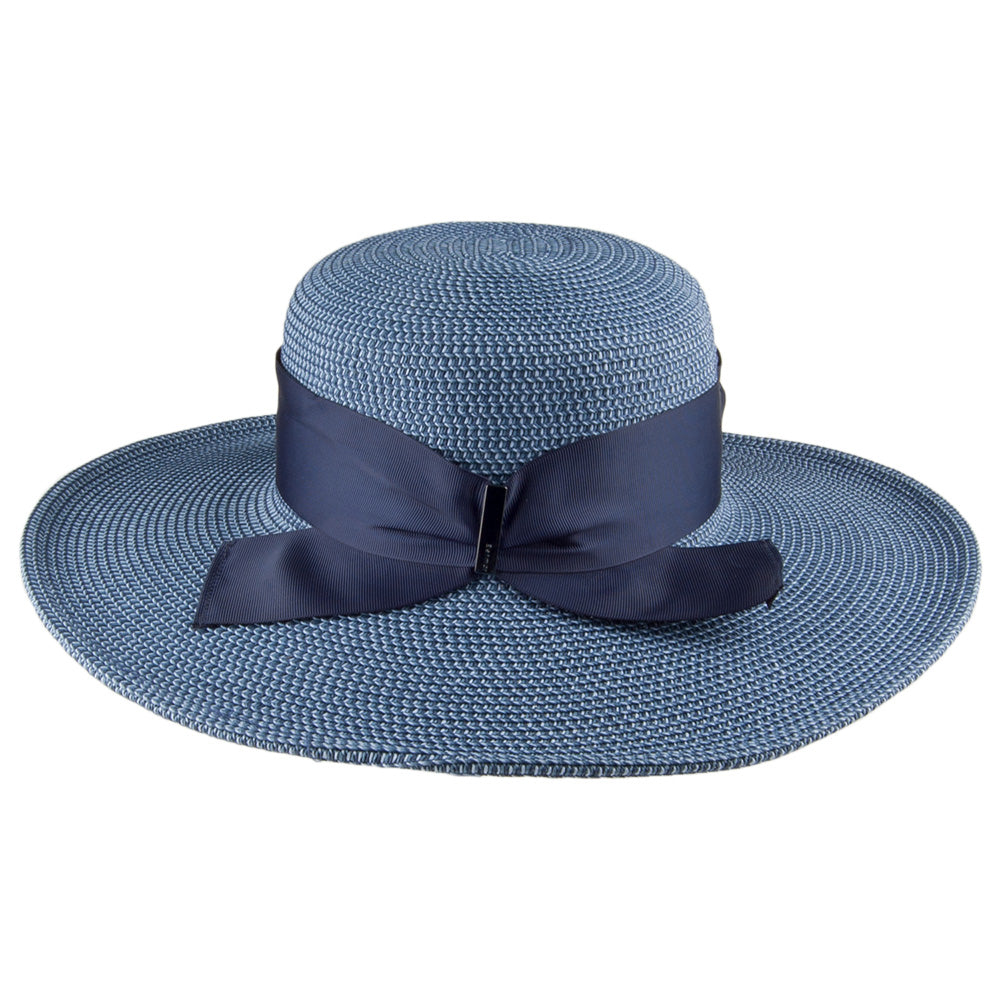 Betmar Hats Manchester Wide Brim Boater Hat - Navy