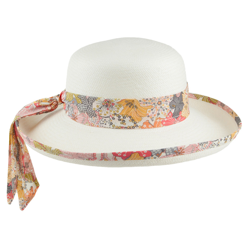 Olney Hats Liberty Floral Print Panama Hat - Natural