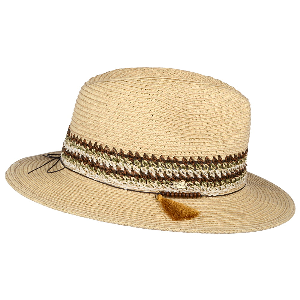 Scala Hats Lucio Safari Fedora Hat - Sand