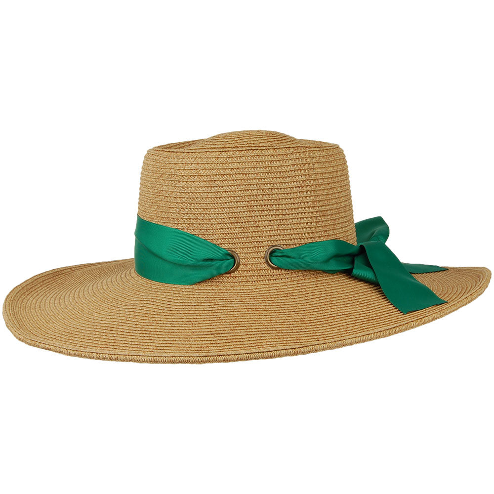 Cappelli Hats Dorothy Paper Braid Sun Hat - Natural-Green